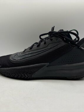 Nike Precision VII Men’s Size 7.5 Triple Black FN4332-001 Lightweight Court EUC